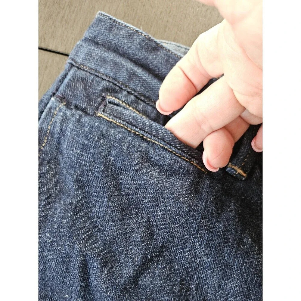 Polo Ralph Lauren Cuffed Dark Indigo Blue Flat Front Jean Chino's Size 6 - Picture 5 of 11